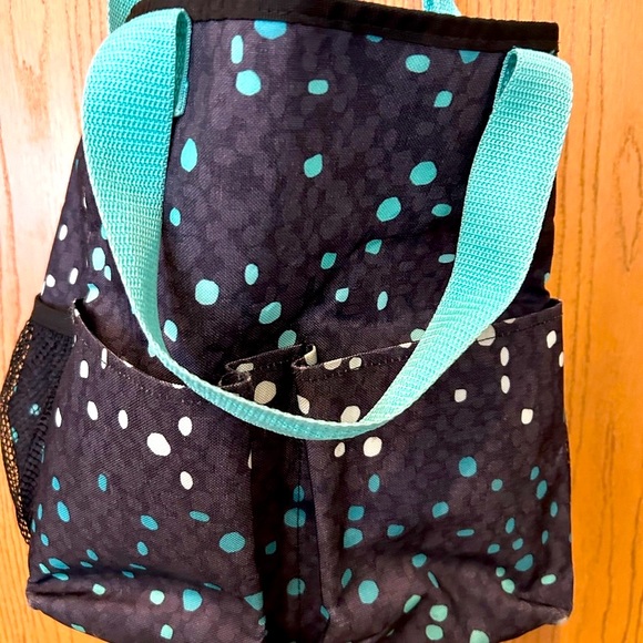 thirty one bag with side pockets, shoulder strap polka dots - Picture 1 of 4